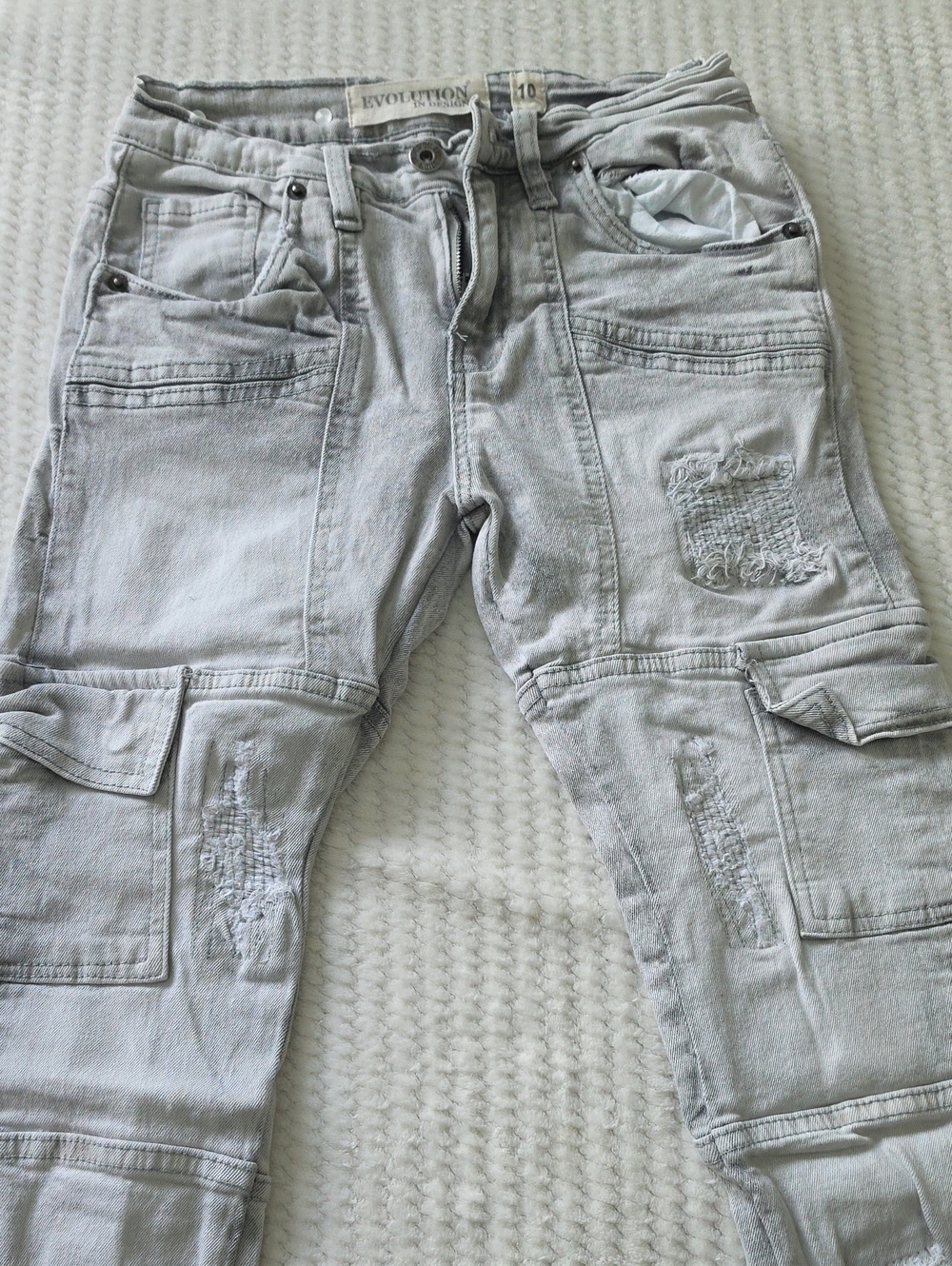 Evolution In Design Light Gray Jeans